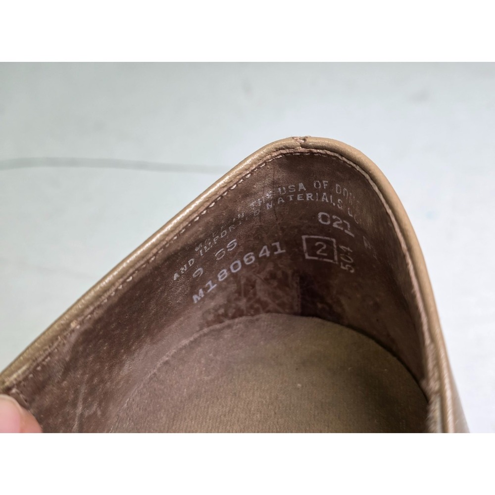 Munro American Mary Jane Women's Shoes Size 9 Beige Tan Leather Slip On Loafers - Picture 11 of 11